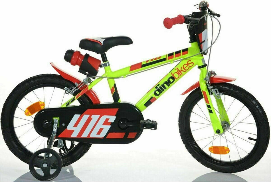 Bicicletta 16 '' bambino - nuova grafica yellow Dino Bikes 416US-03