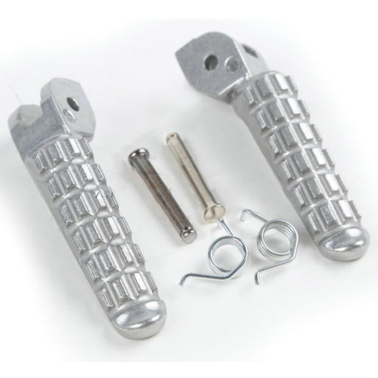 Set poggiapiedi pilota completo di attacchi compatibilità ducati monster 696/796 '09-13 colore argento