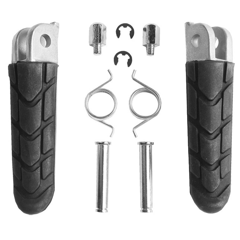 Set poggiapiedi pilota completo di attacchi compatibilità cbr 600 '99-06, vfr 800 '98-06, cbr 1100xx '97-07