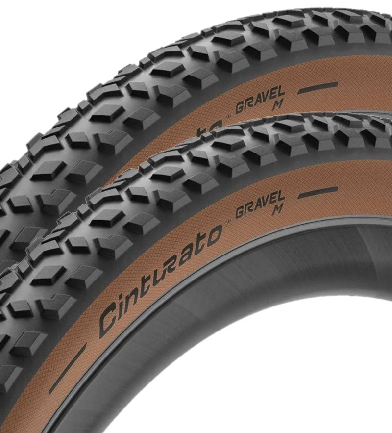 Coppia ( 2 unità ) Copertone Bici Pirelli Cinturato Gravel M 45 - 584 Classic