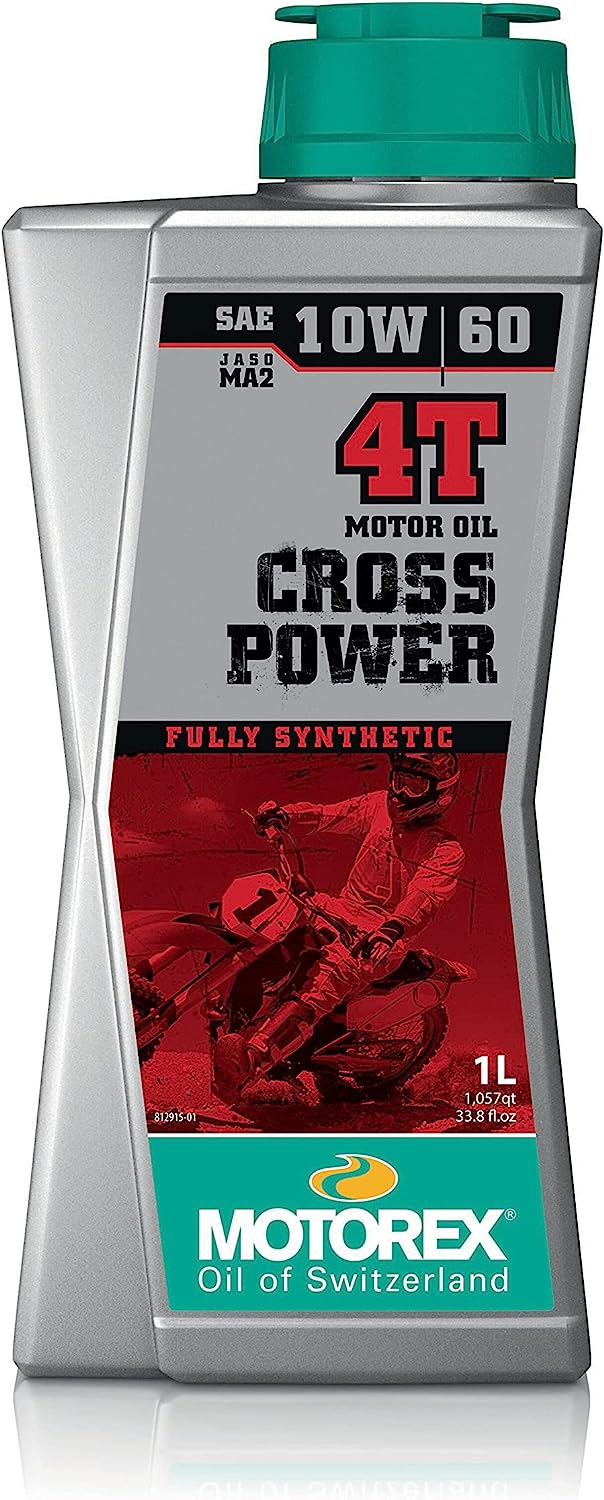 MOTOREX Olio motore 4T Cross Power SAE 10W-60 per moto, 1 litro