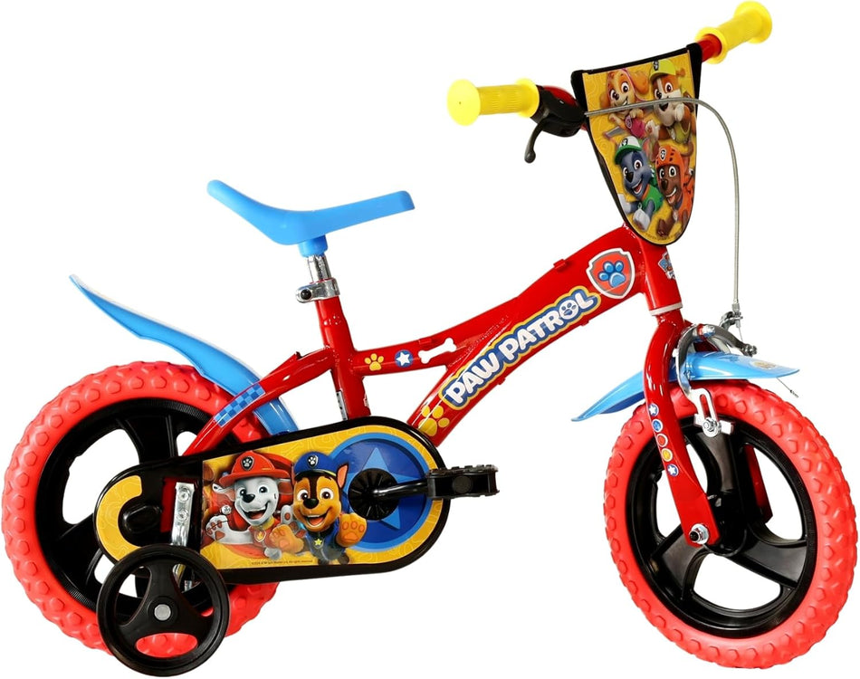 BICI DA BAMBINO 12" Pollici BICICLETTA DA BIMBO Linea Paw Patrol - DINO BIKES