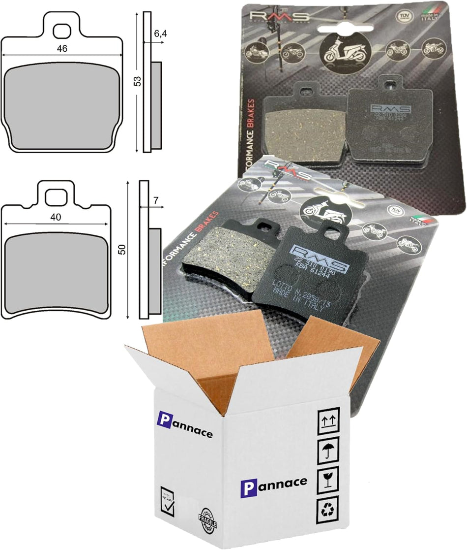 Kit Coppia pastiglie freno Anteriori + Posteriori organiche Compatibile con Aerox - 50 cc DAL 1997 AL 2012 - Nitro - F12 Phantom - Stunt - Slider