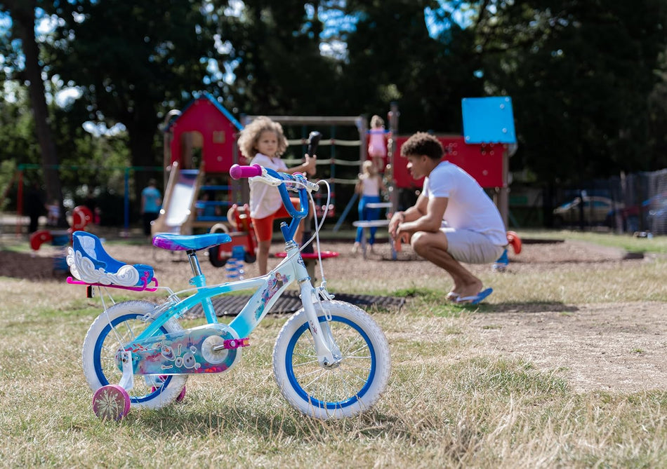 Huffy 14 Pollici, Bicicletta Disney Frozen Luxury Unisex-Baby, Azzurro
