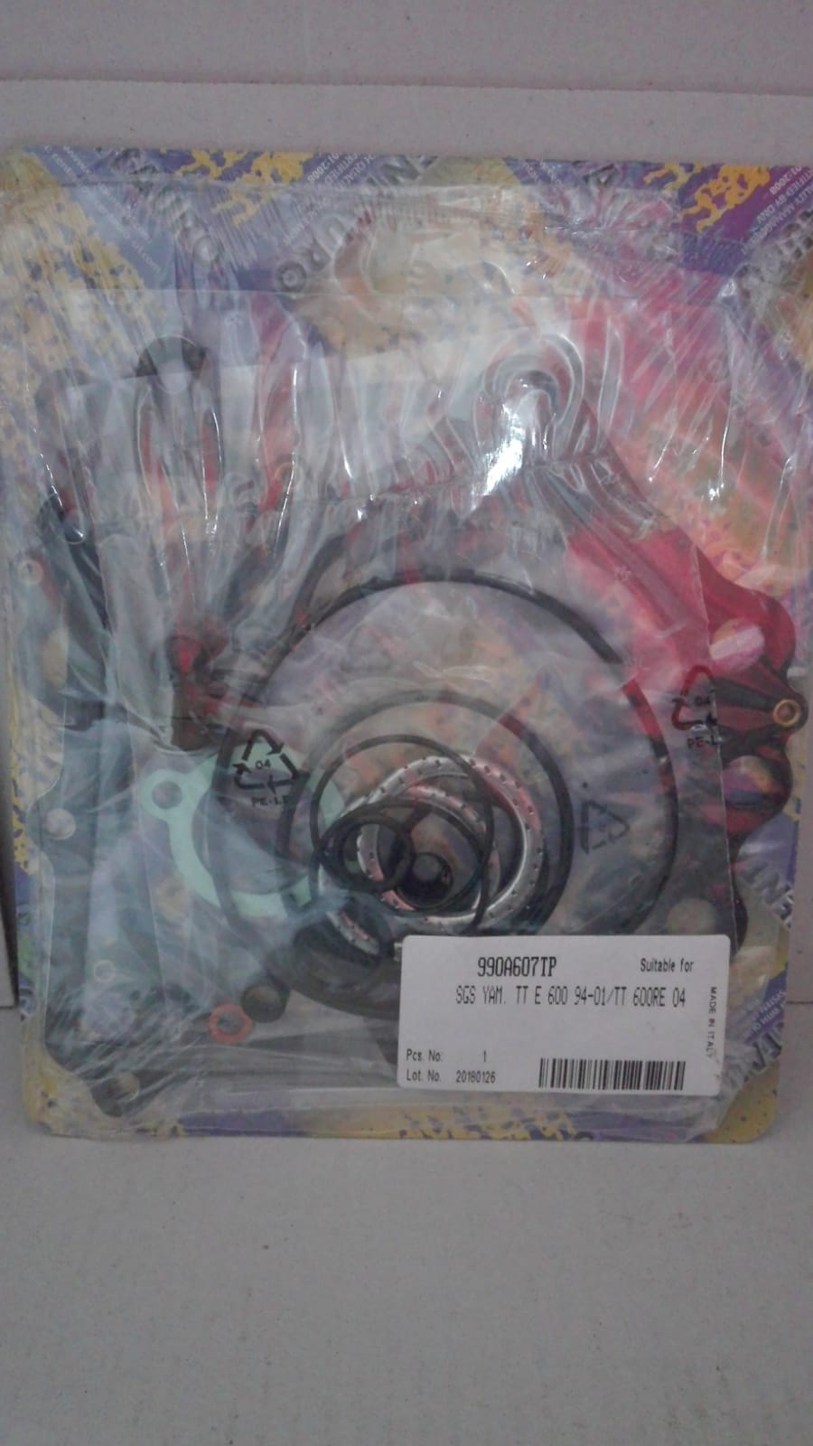 SERIE GUARNIZIONI SMERIGLIO PER YAMAHA TT 600E 1994-2001 TT 600 RE 2004