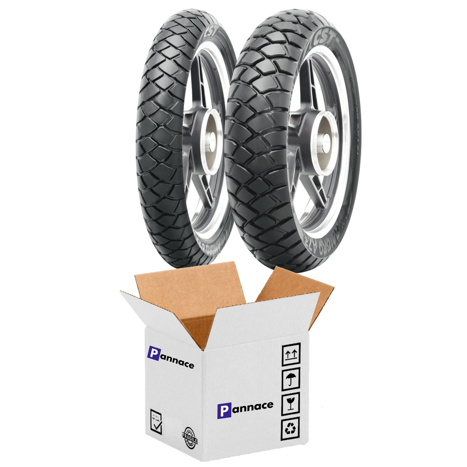 Coppia Pneumatici 110/80 - R19 con 150/70 - R17 RIDE AMBRO COPERTURA STREET - CST_Tyres…