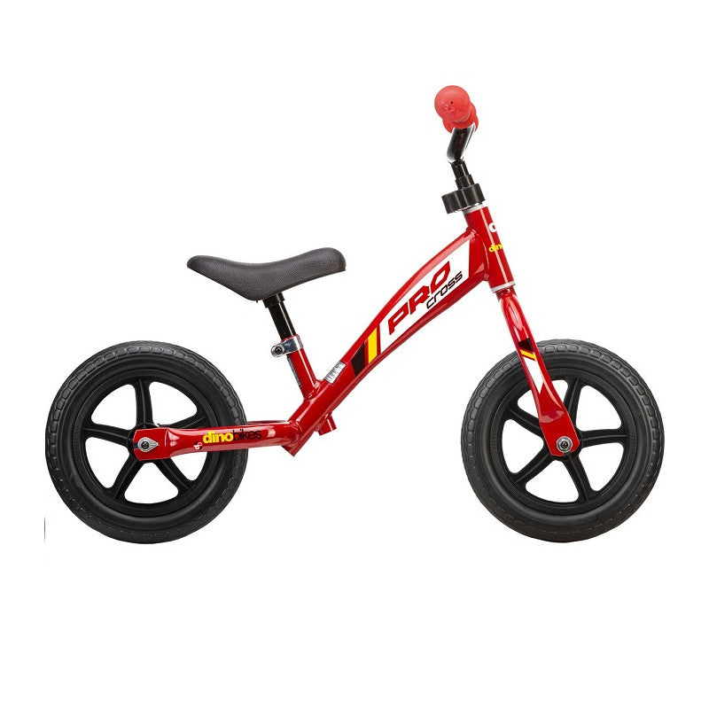 Dino Bikes Bici Runner Bicicletta Senza Pedali Taglia 10 Età 3-5 anni Colore Rosso