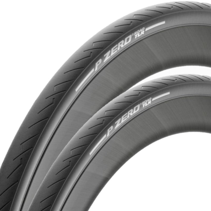 Coppia (2 unità) Copertone Bici Pzero road 700x26 tlr pieghevole nero