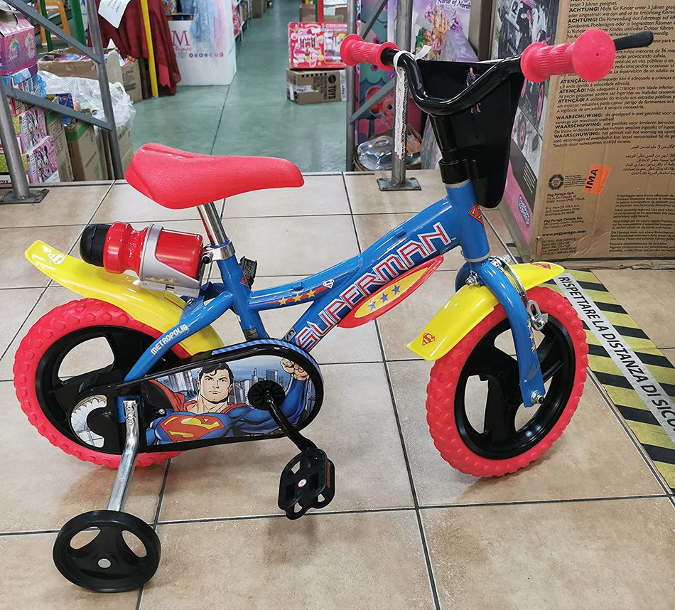 Bicicletta SUPERMAN  12 '' pollici  nuova grafica Dino Bikes Bambini612L-SM