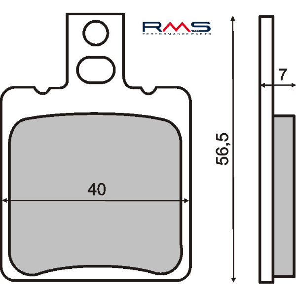 RMS - Coppia pastiglie freno impianto brembo motociclo