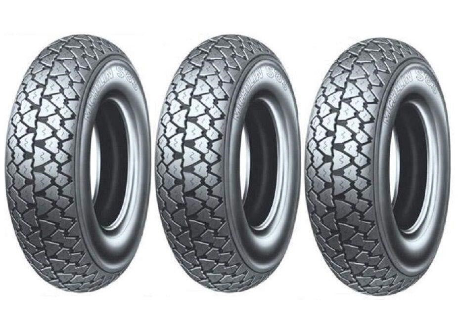 TRE 3 GOMME COPERTONI MICHELIN S83 3.00-10 42J S83 VESPA SPECIAL 50