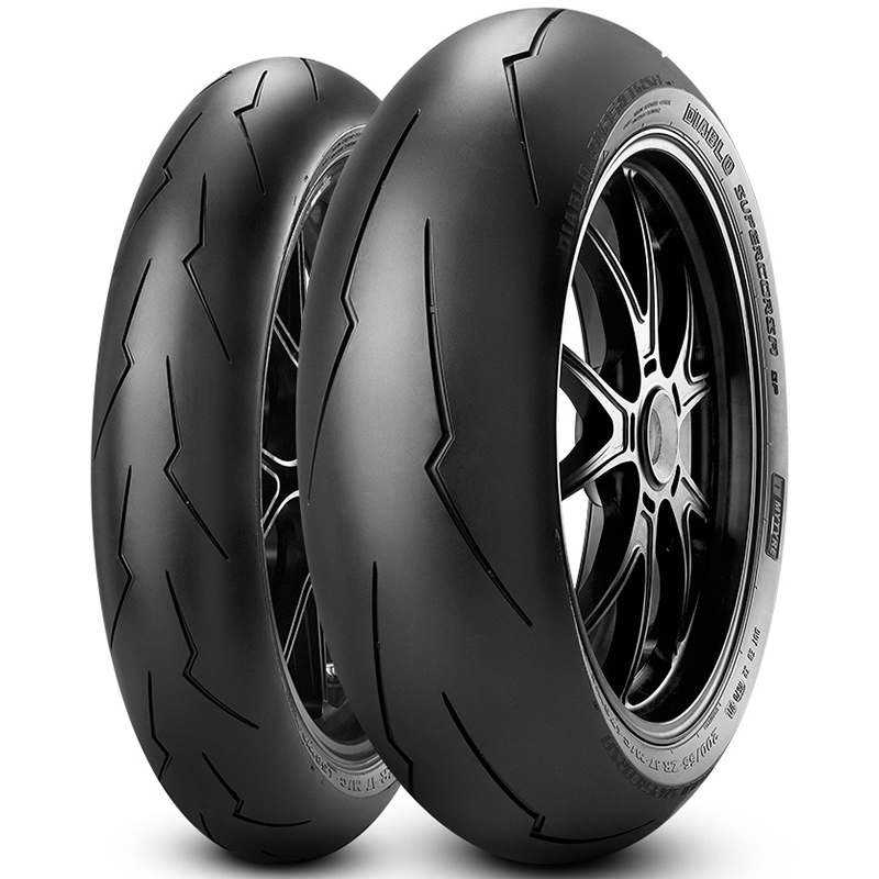 Coppia treno Gomme Pirelli DIABLO SUPERCORSA V2 SC2 120/70 ZR 17 + 200/55 ZR 17