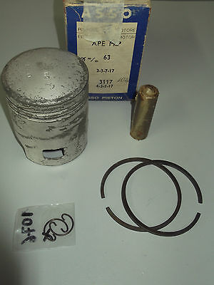 PISTONE ASSO PER PIAGGIO APE MP 500/550 200cc  D.63 SP 16