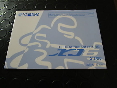 MANUALE D'USO E MANUTENZIONE ORIGINALE YAMAHA IN LINGUA TEDESCA PER XJ6