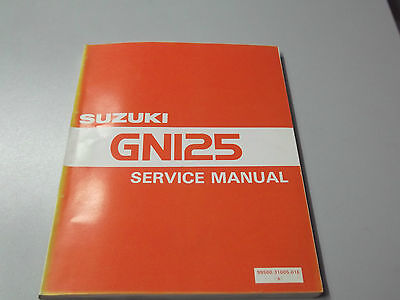 MANUALE DI SERVIZIO SUZUKI GN125 LINGUA INGLESE
