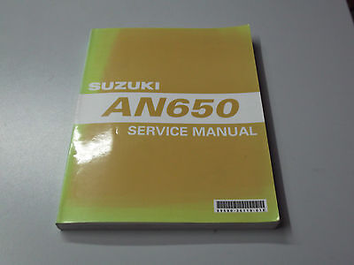 MANUALE DI SERVIZIO SUZUKI AN 650 2003 LINGUA INGLESE