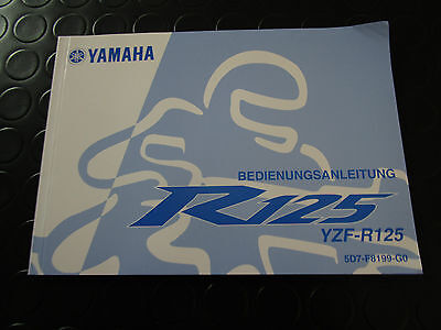 MANUALE D'USO E MANUTENZIONE ORIGINALE YAMAHA IN LINGUA TEDESCA  PER R125