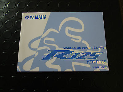 MANUALE D'USO E MANUTENZIONE ORIGINALE YAMAHA IN LINGUA FRANCESE PER R125