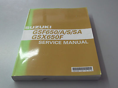 MANUALE DI SERVIZIO SUZUKI GSF650/A/S/SA GSX 650 F 2007 LINGUA INGLESE