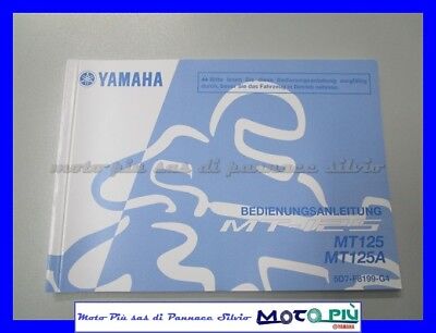 MANUALE DEL PROPIETARIO PER YAMAHA MT-125 2015 LINGUA TEDESCO