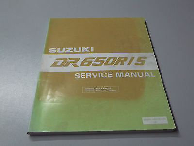 MANUALE DI SERVIZIO SUZUKI DR 650R/S 1995 LINGUA INGLESE