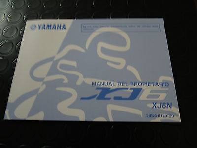 MANUALE D'USO E MANUTENZIONE ORIGINALE YAMAHA IN LINGUA SPAGNOLA PER XJ6