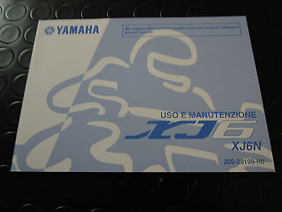 MANUALE D'USO E MANUTENZIONE ORIGINALE YAMAHA IN LINGUA ITALIANA PER XJ6