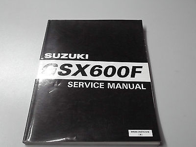 MANUALE DI SERVIZIO SUZUKI GSX 600F 1998 LINGUA INGLESE