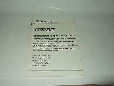 MANUALE D'OFFICINA VARIANTE DUCATI 907 I.E