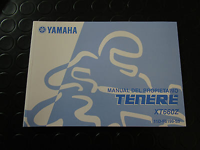 MANUALE D'USO E MANUTENZIONEORIGINALE YAMAHA IN LINGUA SPAGNOLA PER XT 660 Z