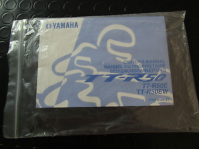 MANUALE D'USO E MANUTENZIONE ORIGINALE YAMAHA IN FRANCESE-TEDESCO-INGLESE TT-R50