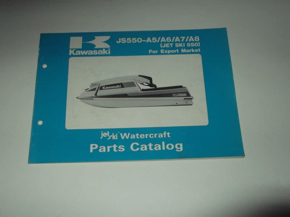 PARTS CATALOG KAWASAKI JS 550-A5-A6-A7-A8 (JET SKI 550 ) 1986-1989 WATERCRAFT