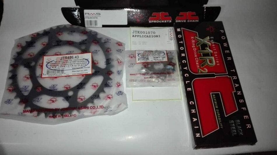 KIT TRASMISSIONE CATENA CORONA PIGNONE PER YAMAHA YZF-R3 300 2015