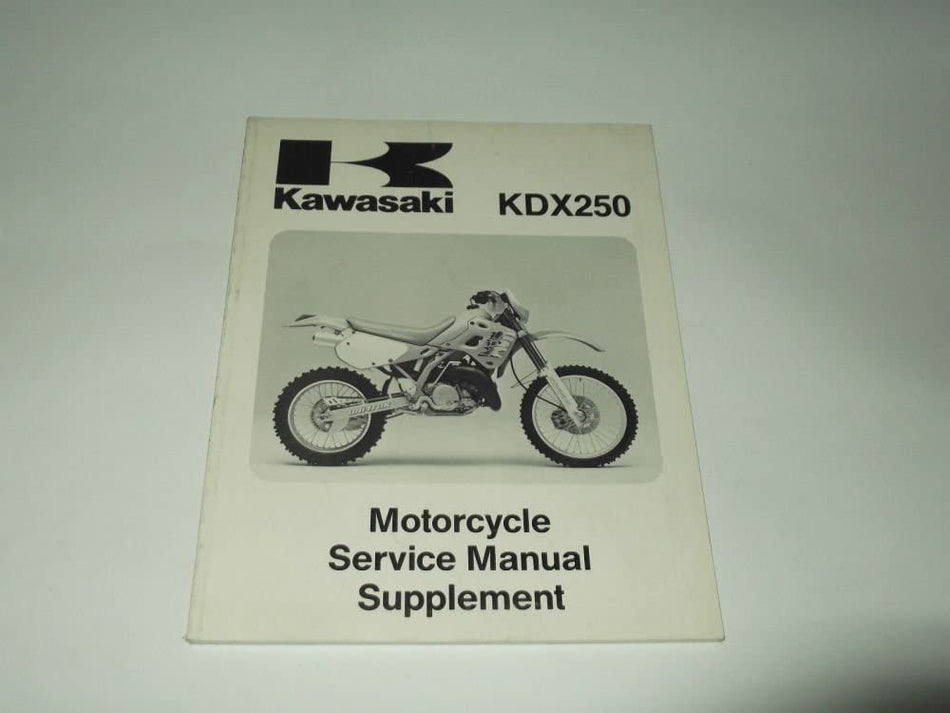 SERVICE MANUAL SUPPLEMENT KAWASAKI KDX 250 1991