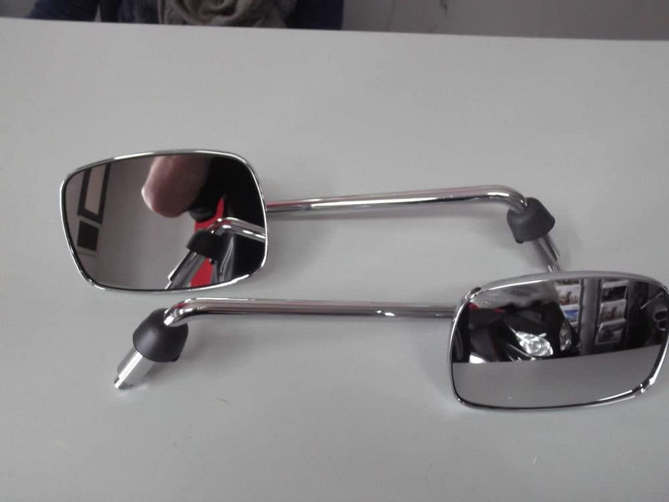 COPPIA SPECCHIETTI CROMATI PER PIAGGIO BEVERLY 500 2002 2003 2004 2005 2006