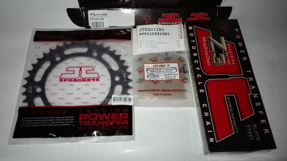 KIT TRASMISSIONE CATENA CORONA PIGNONE PER KTM 690 DUKE 620 S.COMPETIZIONE  2000