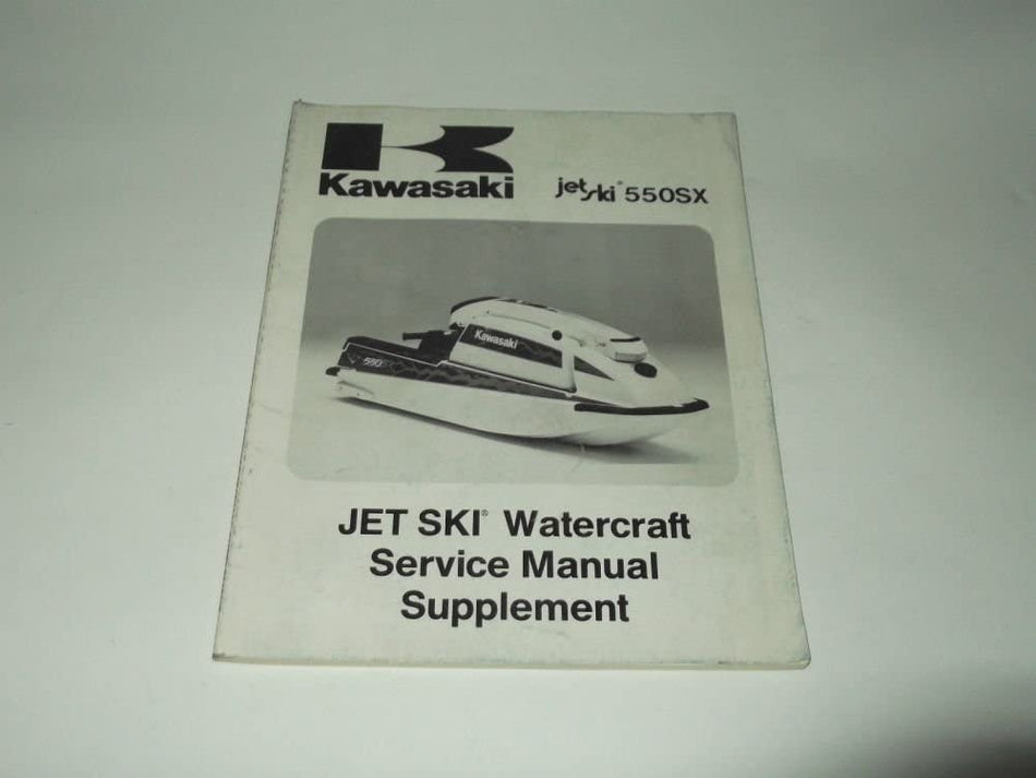 SERVICE MANUAL SUPPLEMENT KAWASAKI WATERCRAFT JET SKI JS-550-C1 1991