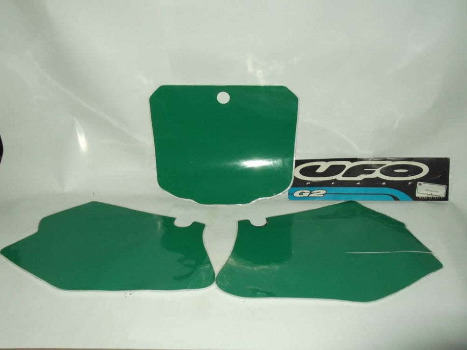 SERIE ADESIVI PORTA NUMERO UFO PER HONDA 250  COLORE VERDE