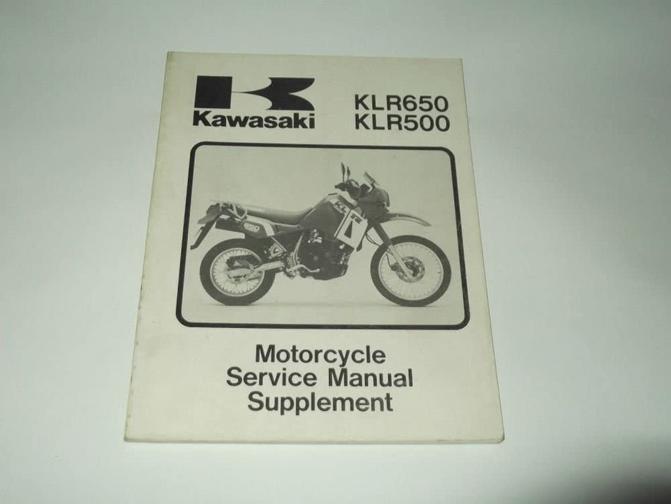 SERVICE MANUAL KAWASAKI KLR 500-650 1987