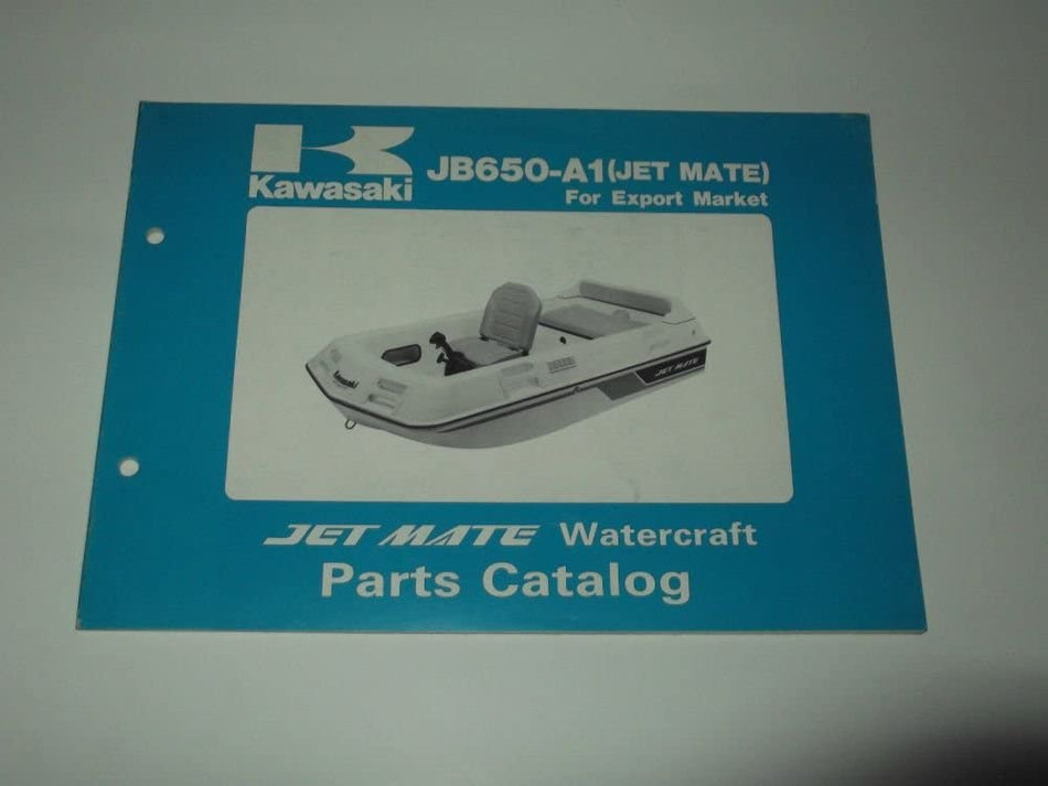 PARTS CATALOG KAWASAKI JET MATE WATERCRAFT JB 650-A1 (JET MATE) 1989