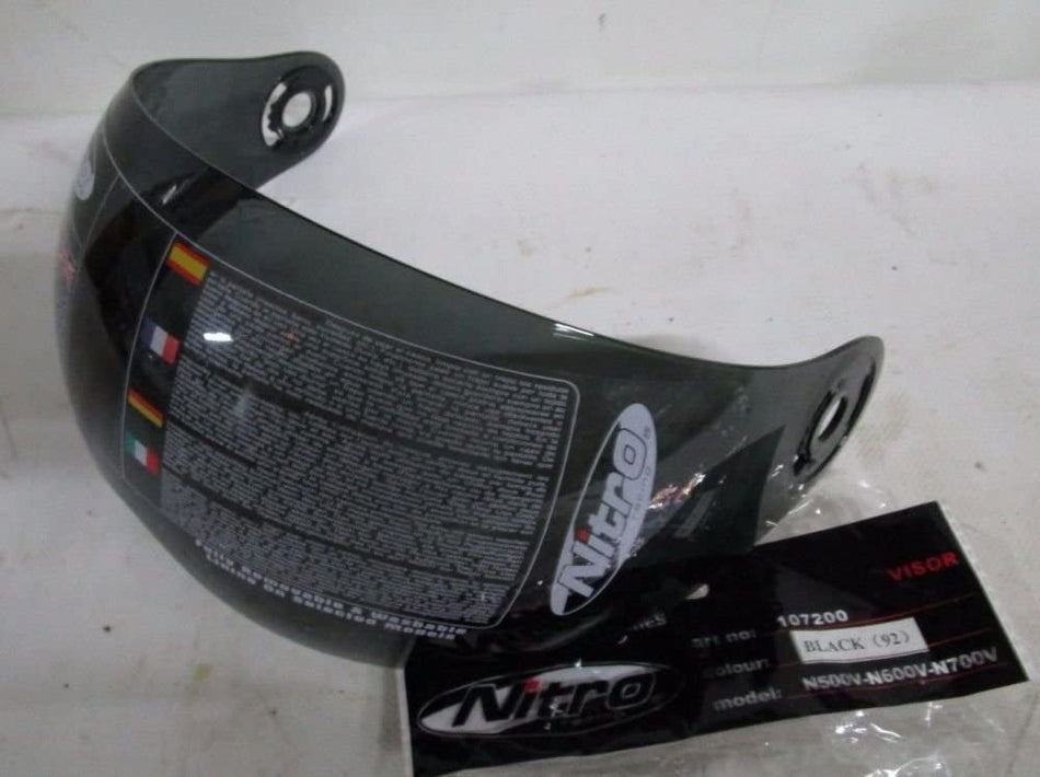 VISIERA ORIGINALE NITRO FUME' PER CASCO JET NITRO N 500V - N 600V - N 700V