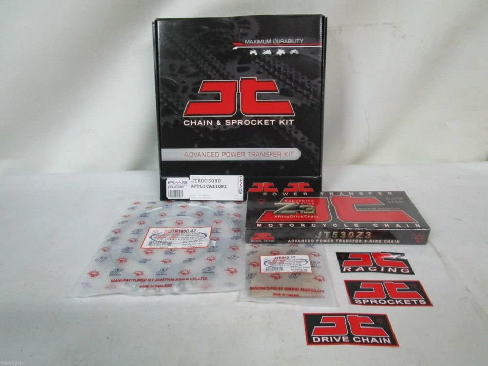 KIT TRASMISSIONE CATENA CORONA PIGNONE PER SUZUKI GSX - R 1000 01-06