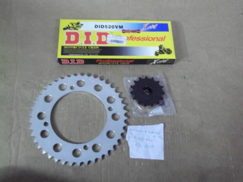 KIT TRASMISSIONE CATENA-CORONA-PIGNONE PER YAMAHA XT 600 Z 87-90 Z15-42 ERGAL