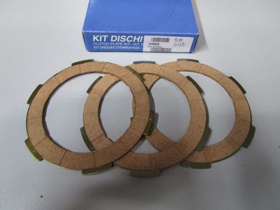 SERIE DISCHI FRIZIONE GUARNITI PER PIAGGIO APE FL-FL2-FL3 50 - VESPA 50 - 125