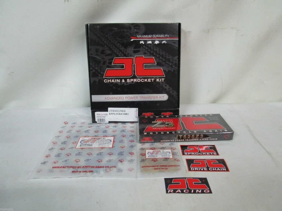 KIT TRASMISSIONE CATENA CORONA PIGNONE PER KAWASAKI ZX-7R (ZX750) NINJA 00-99