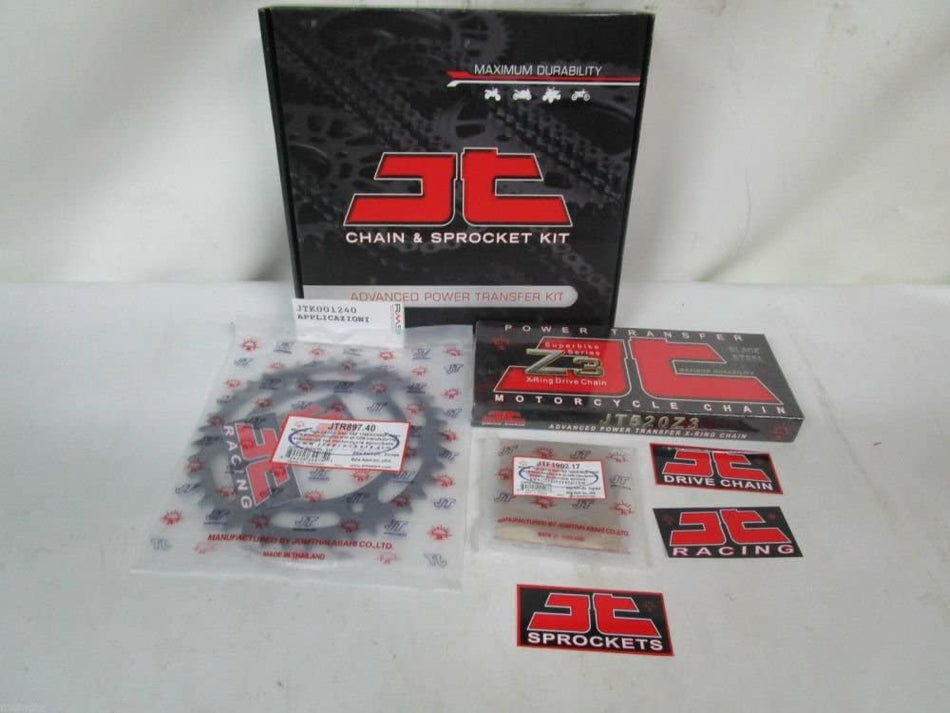 KIT TRASMISSIONE CATENA CORONA E PIGNONE PER KTM 690 SM 08-09
