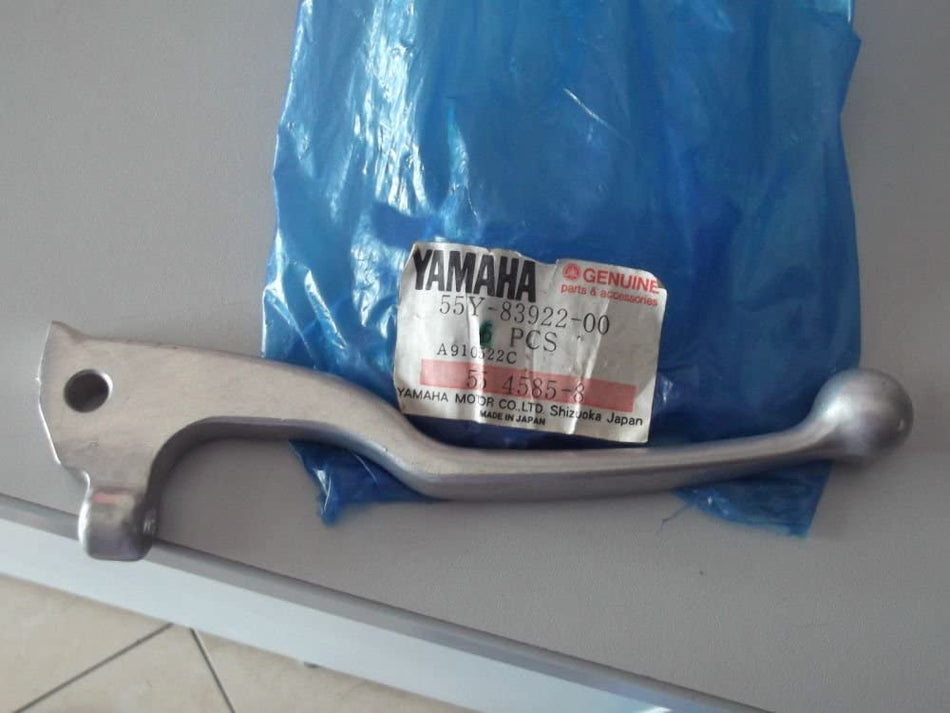 LEVA FRENO ANTERIORE CROMATA ORIGINALE YAMAHA PER DT-TT350-TT600-TW-WR-YZ-TRICHE