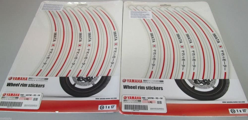 KIT ADESIVI PER CERCHI 17'' ORIGINALI YAMAHA PER TUTTI I MODELLI CON CERCHI 17''