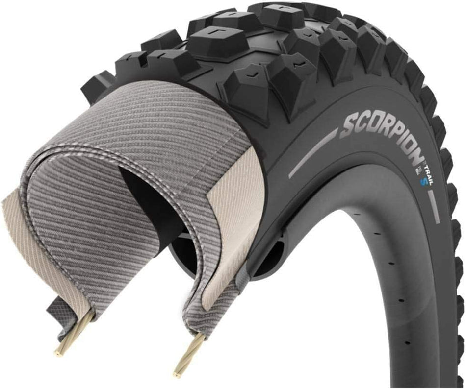 Copertone Bici Pirelli 27.5 x 2.4  MTB Scorpion Trail S  Black ProWALL 60 tpi TLR SmartGRIP 3945900