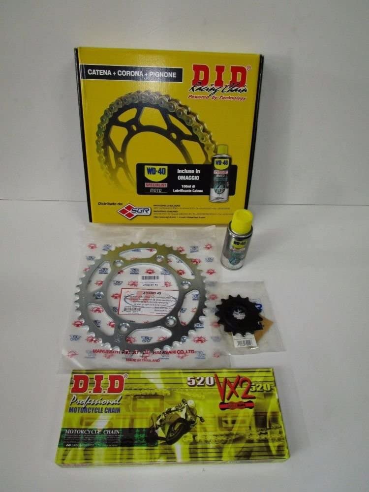 KIT TRASMISSIONE DID CATENA-CORONA-PIGNONE PER HONDA XR L 650 00-17 Z 15-45